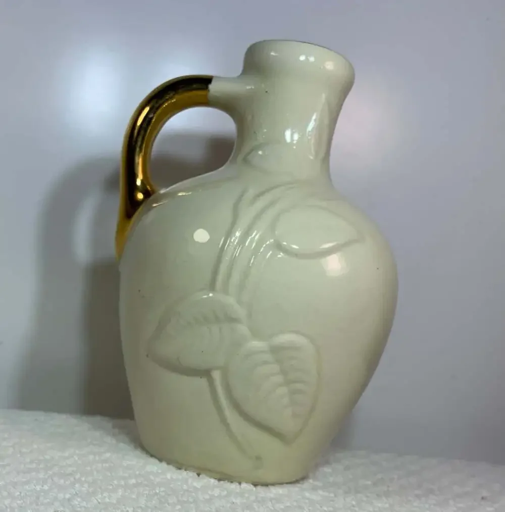 Gold accented bud vase